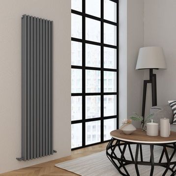 Carisa Tubulous 180x45 cm Kumlu Açık Gri Alüminyum Radyatör