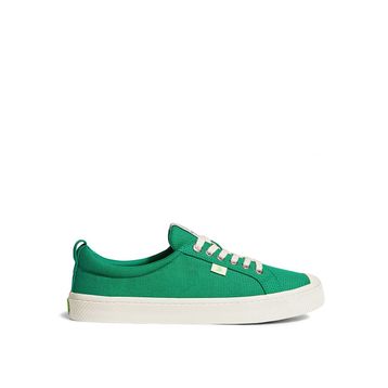 Cariuma 100103E01W-OCA Low Canvas Yeşil Kadın Sneaker