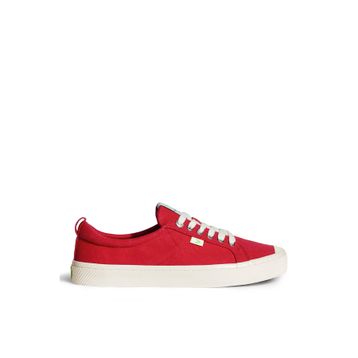 Cariuma 100103R01W-OCA Low Canvas Kırmızı Kadın Sneaker