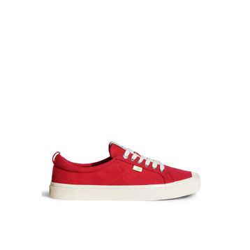 Cariuma 100103R01W-OCA Low Canvas Kırmızı Kadın Sneaker