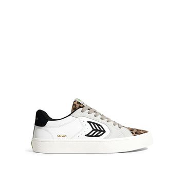 Cariuma 411301W85M-SALVAS Leather Leopard Beyaz-Çok Renkli Erkek Spor Ayakkabı