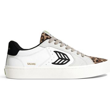 Cariuma 411301W85W-SALVAS Leather Leopard Beyaz-Çok Renkli Kadın Spor Ayakkabı