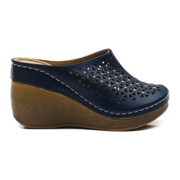 Carlaverde 9102 Lacivert Kadın Terlik