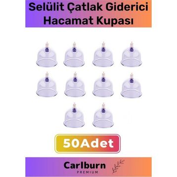 Carlburn Premium Series Çatlak Vakumlu 5 Numara 50 Adet Hacamat Kupası