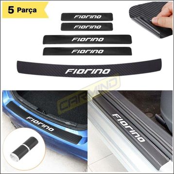 Carmind Fiat Fiorino Bagaj ve Kapı Eşiği Karbon Sticker Set