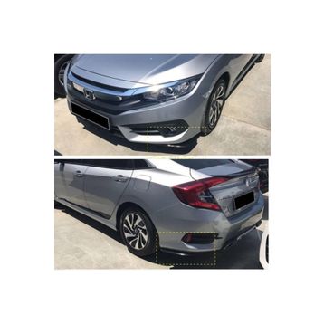 Carmind Honda Civic 2016-2019 FC5 Ön ve Arka Tampon Altı Flap