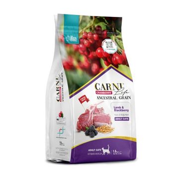 Carni Life Cranberry Kuzu Böğürtlen 1.5 KG Yetişkin Kedi Maması
