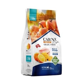 Carni Life Pumpkin Grain Free Tahılsız Balık Portakal 1.5 kg Yavru Kedi Maması
