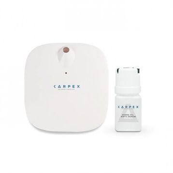 Carpex Beyaz Micro Koku Makinesi + 50 ml Ginger Flowers Koku Kartuşu