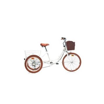 Carraro Caravan Kargo Katlanır 410H V 24 Jant 6 Vites Altın Beyaz Siyah Kahverengi Şehir Bisikleti