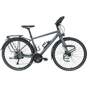 Carraro CR-T World 460H HD 28 Jant 22 Vites Mat Antrasit Kırmızı Erkek Şehir Bisikleti