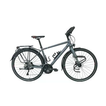 Carraro CR-T World 460H HD 28 Jant 22 Vites Mat Antrasit Kırmızı Erkek Şehir Bisikleti
