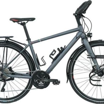 Carraro CR-T World 460H HD 28 Jant 22 Vites Mat Antrasit Kırmızı Erkek Şehir Bisikleti