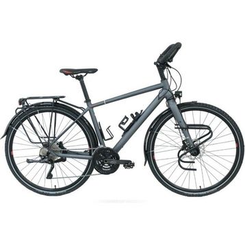 Carraro CR-T World 460H HD 28 Jant 22 Vites Mat Antrasit Kırmızı Erkek Şehir Bisikleti
