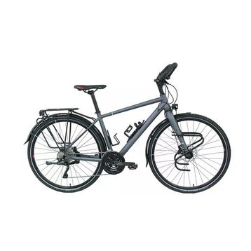 Carraro CR-T World 460H HD 28 Jant 22 Vites Mat Antrasit Kırmızı Erkek Şehir Bisikleti
