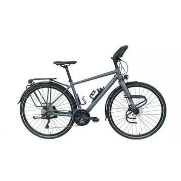 Carraro CR-T World 460H HD 28 Jant 22 Vites Mat Antrasit Kırmızı Erkek Şehir Bisikleti