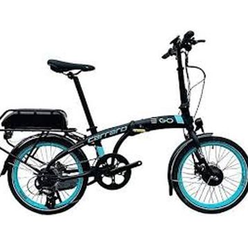 Carraro E-Go 2.1 Mat Siyah Turkuaz 20 Jant Elektrikli Bisiklet