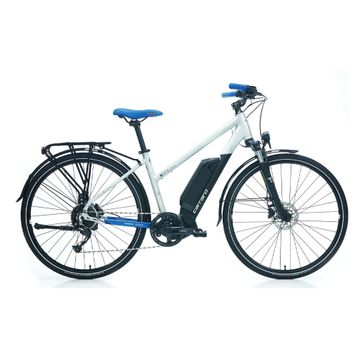 Carraro E-Time Venüs Mat Gümüş-Siyah-Koyu Mavi 28 inç 9-V HD 43 cm Elektrikli Şehir Bisikleti