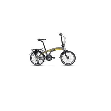 Carraro Flexi 116 V 320H V 20 Jant 16 Vites Mat Kül Gri Siyah Sarı Katlanır Bisiklet