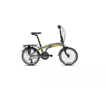 Carraro Flexi 116 V 320H V 20 Jant 16 Vites Mat Kül Gri Siyah Sarı Katlanır Bisiklet