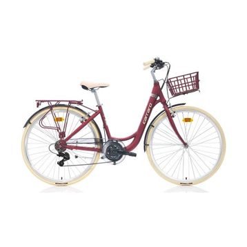 Carraro Juliet 28 V Fren 21 Vites 28 Jant Mat Kırmızı Krom 43 Kadro Şehir Bisikleti