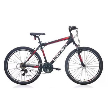 Carraro Speed 240 V Fren 24 Jant 21 Vites 36 cm Mat Siyah Kırmızı Koyu Kırmızı Dağ Bisikleti