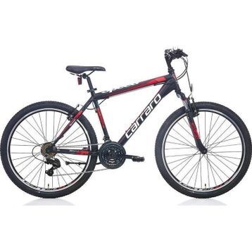 Carraro Speed 240 V Fren 24 Jant 21 Vites 36 cm Mat Siyah Kırmızı Koyu Kırmızı Dağ Bisikleti