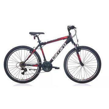 Carraro Speed 240 V Fren 24 Jant 21 Vites 36 cm Mat Siyah Kırmızı Koyu Kırmızı Dağ Bisikleti