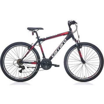 Carraro Speed 240 V Fren 24 Jant 21 Vites 36 cm Mat Siyah Kırmızı Koyu Kırmızı Dağ Bisikleti