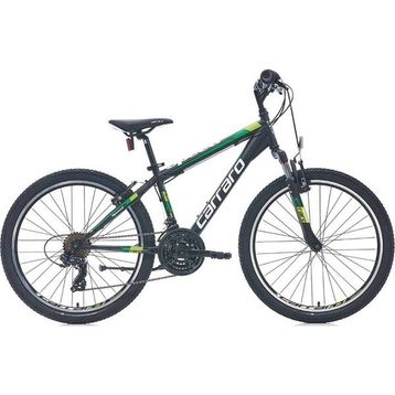 Carraro Speed 240 V Fren 24 Jant 21 Vites 36 cm Mat Siyah Yeşil Koyu Yeşil Dağ Bisikleti