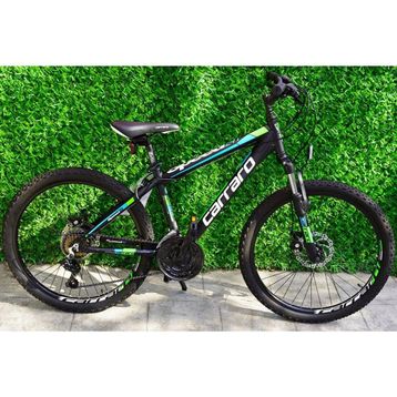 Carraro Speed 241 Mekanik Disk 360H 24 Jant 21 Vites Mat Siyah Yeşil Mavi Dağ Bisikleti