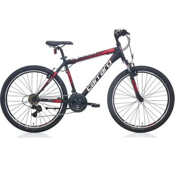 Carraro Speed 260 410H V 26 Jant 21 Vites Mat Siyah Kırmızı Dağ Bisikleti