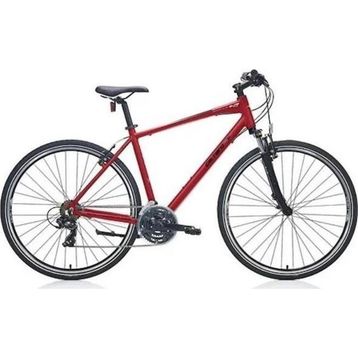 Carraro Sportive 220 3 Vites 28 Jant Hidrolik Disk Fren Mat Krom Kırmızı Siyah Erkek Şehir/Gezi Bisikleti