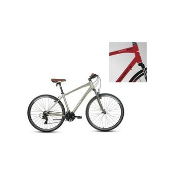 Carraro Sportive 220 406H V 28 Jant 21 Vites Mat Krom Kırmızı Siyah Beyaz Erkek Şehir Bisikleti