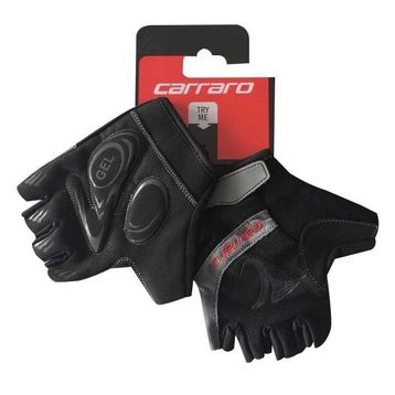 Carraro V7E Kısa Parmak Siyah Bisiklet Eldiveni
