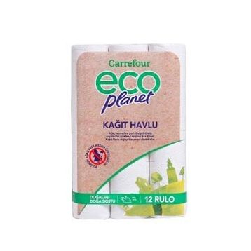 Carrefour 12'li Eco Planet Kağıt Havlu