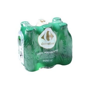 Carrefour 200 ml Doğal Maden Suyu (6 adet)