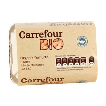 Carrefour 6'lı Organik Yumurta