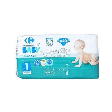 Carrefour Baby No:1 Yenidoğan 40 Adet Bebek Bezi