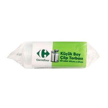 Carrefour Küçük Boy 40x47 cm 40'lı Çöp Torbası