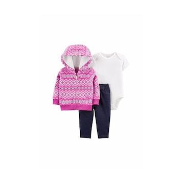 Carter's Kız Bebek 3'lü Mor Set