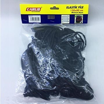 Carub 120x80 cm Siyah Hko Elastik Bagaj Filesi