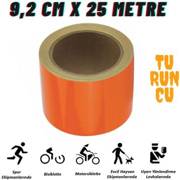 Carub BR2405406 Hk 9,2 cm x25 mt Turuncu Fosfor Bant