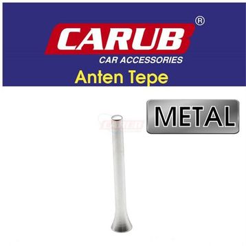 Carub Metal Silver Üniversal Anten Tepe Çubuk