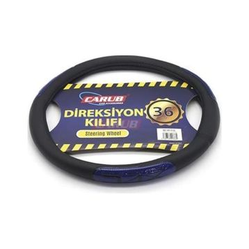 Carub Siyah Mavi Fosforlu 36 cm Direksiyon Kılıfı