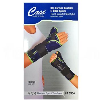 Case HB5304 Sağ Başparmak Destekli El Bilek Splinti