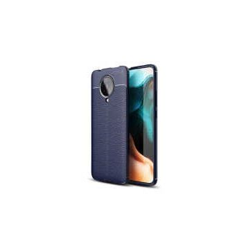 CaseStreet Xiaomi Redmi K30 Niss Deri Görünümlü Kırmızı Silikon Cep Telefonu Kılıf