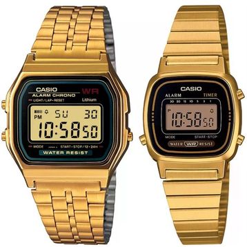Casio A159WGEA-1DF-LA670WGA-1DF Çift Kol Saati