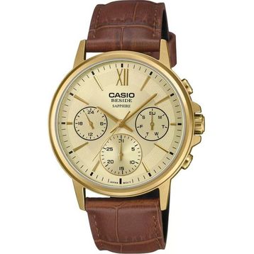 Casio BMS-300GL-5AVDF Kahve Deri Erkek Kol Saati
