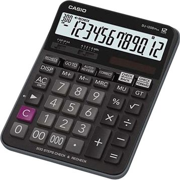 Casio DJ-120DPLUS WA 12 Hane Masaüstü Hesap Makinesi